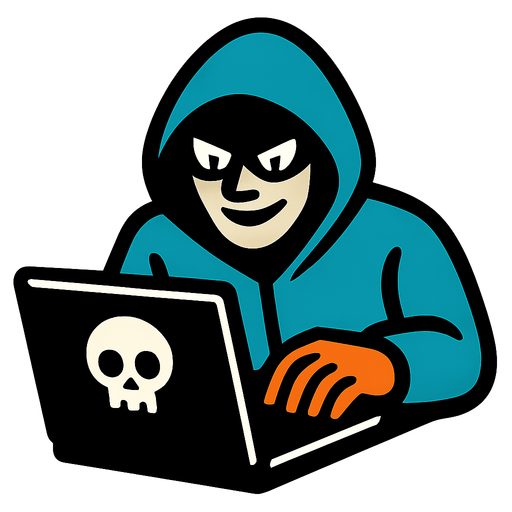 hacker man.
In-Game asset.  2d.  High contrast.  No shadows