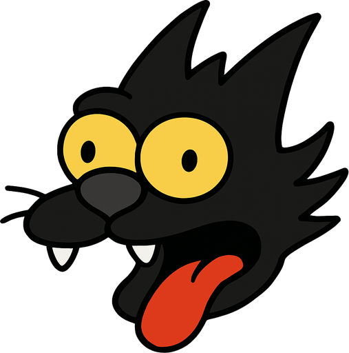 Scratchy's head.
In-Game asset.  2d.  High contrast.  No shadows. Simpsons