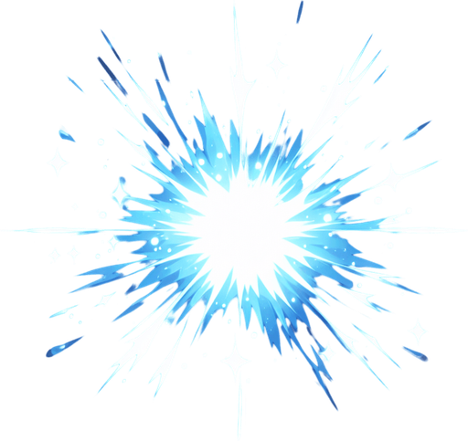 magic projectile impact effect.
Single Game Texture.  In-Game asset.  2d.  Blank background.  High contrast.  No shadows