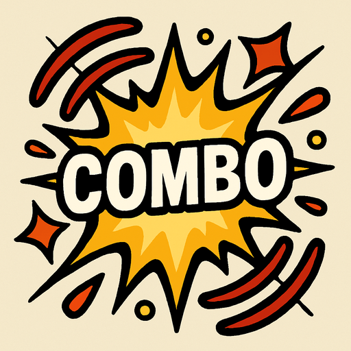 combo effect.
In-Game asset.  2d.  High contrast.  No shadows