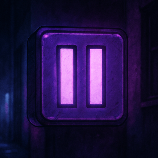 semi-realistic comic book style, moody neon lighting, lo-fi urban atmosphere, rich textures, cinematic framing, purple and blue tones, soft gradients, ambient reflections