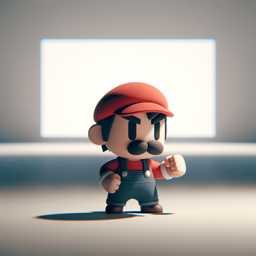 chibi mario bross stand fight
Single Game Texture.  In-Game asset.  2d.  Blank background.  High contrast.  No shadows