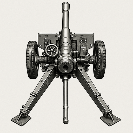 military, cannon, top view, realistic silver color
In-Game asset.  2d.  High contrast.  No shadows