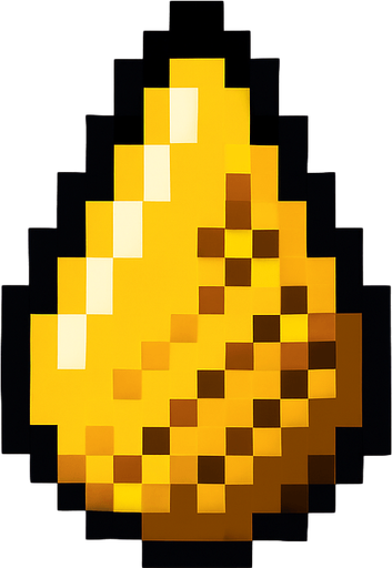 8 bit pineapple seed.
In-Game asset.  2d.  High contrast.  No shadows