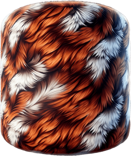 fur fox skin.
Single Game Texture.  In-Game asset.  2d.  Blank background.  High contrast.  No shadows