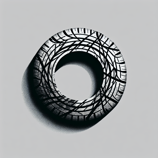 шины на асфальте после торможения для игры.
Single Game Texture. In-Game asset. 2d. Blank background. High contrast. No shadows.