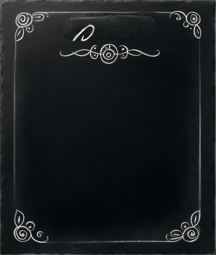 "RULES" handwritten in chalk