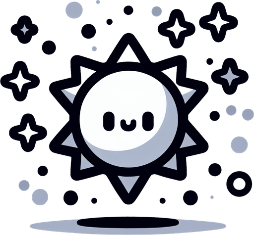 Simple Cartoon Christmas particle. White. 
Single Game Texture. In-Game asset. 2d. Blank background. High contrast. No shadows.