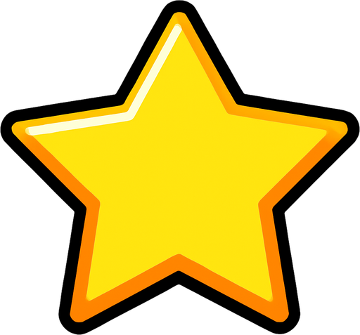 star.
In-Game asset.  2d.  High contrast.  No shadows