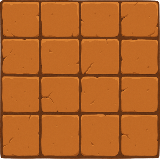 Düz sade kare duvar.
In-Game asset.  2d.  High contrast.  No shadows