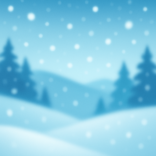 blurry beautiful snow view background image.
In-Game asset.  2d.  High contrast.  No shadows