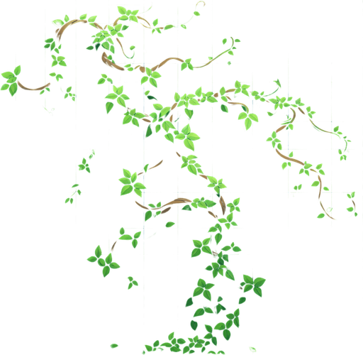 One green vine
Single Game Texture. In-Game asset. 2d. Blank background. High contrast. No shadows.