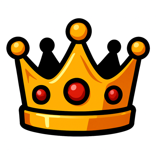 Taç.
In-Game asset.  2d.  High contrast.  No shadows