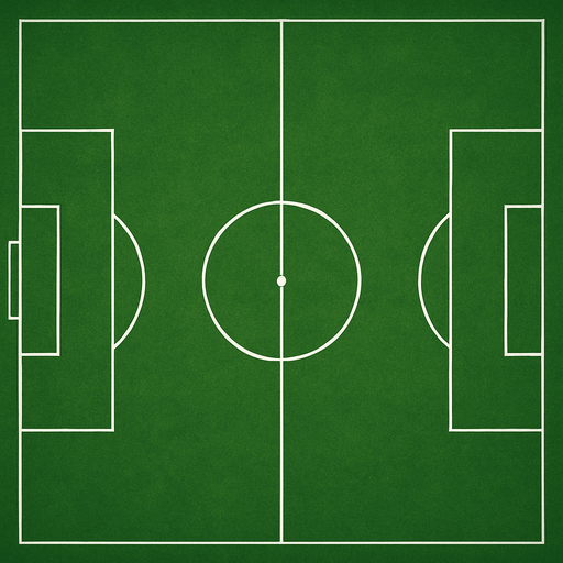 gerçek bir futbol sahası.
In-Game asset.  2d.  High contrast.  No shadows