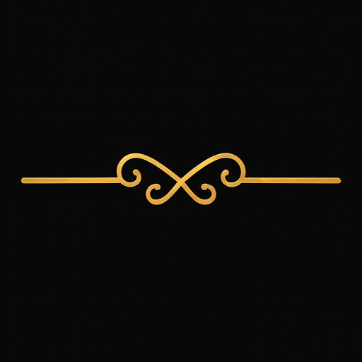 A simple golden line break..
In-Game asset.  2d.  High contrast.  No shadows