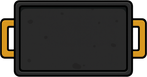 1800x400 not rotated not rounded Griddle.
In-Game asset.  2d. 2d 2d 2d topdown view topdown view  High contrast.  No shadows