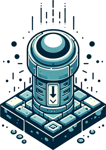 Powerup.
Single Game Texture.  In-Game asset.  2d.  Blank background.  High contrast.  No shadows. 3d