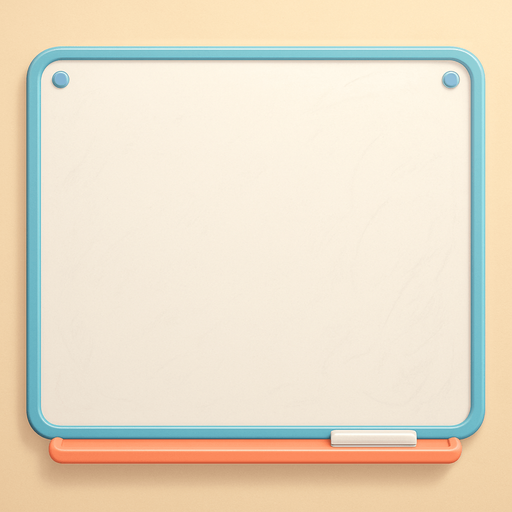 An office whiteboard, nothing on it but with it has some marks from previous drawings. Should work as a background for a modal dialog. Cute soft graphics. soft ambient light. semi-matte to satin surfaces. naturalistic with slight saturation boost colors. Tone is premium, friendly, clean with lifestyle or service-oriented appeal.
In-Game asset.  2d.  High contrast.  No shadows..
In-Game asset.  2d.  High contrast.  No shadows