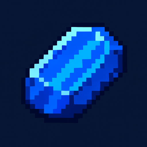 lapizlazuli.
In-Game asset.  2d.  High contrast.  No shadows. pixelart