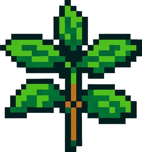 parsela de pixeles.
In-Game asset.  2d.  High contrast.  No shadows