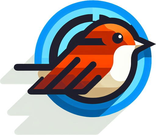 Bird.
Single Game Texture. In-Game asset. 2d. Blank background. High contrast. No shadows.