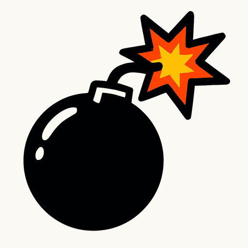 Bomb.
In-Game asset.  2d.  High contrast.  No shadows