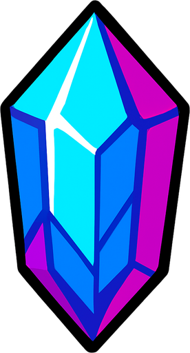 christal.
In-Game asset.  2d.  High contrast.  No shadows