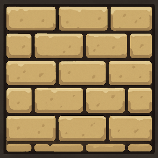 brick wall design stone color.
In-Game asset.  2d.  High contrast.  No shadows