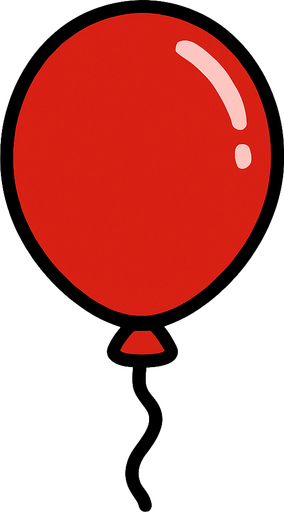 Globo rojo.
In-Game asset.  2d.  High contrast.  No shadows