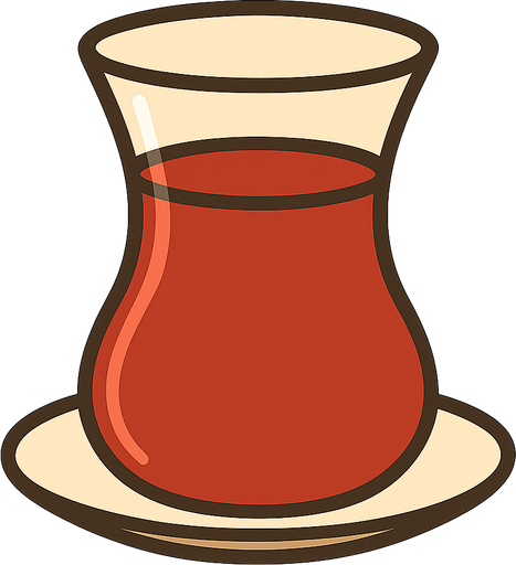 çay bardağı. No background. Transparent background. Blank background. No shadows. 2d. In-Game asset. flat