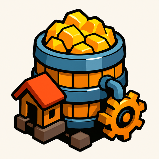 Gold mine of clash of clans.
In-Game asset.  2d.  High contrast.  No shadows