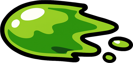 slime bullet different.
In-Game asset.  2d.  High contrast.  No shadows
