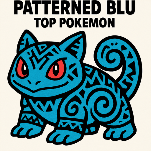 PATTERNED BLU

TOP POKEMON.
In-Game asset.  2d.  High contrast.  No shadows