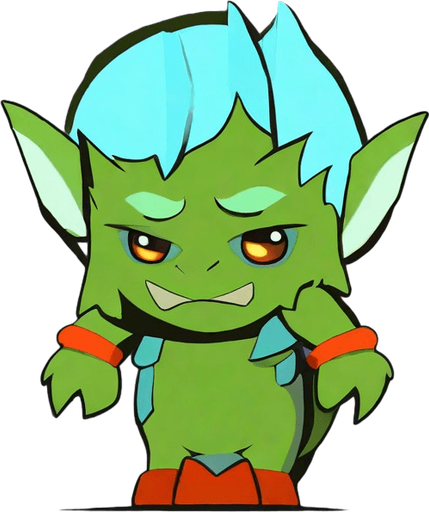 No background. Transparent background. Blank background. No shadows. 2d. In-Game asset. flat. Goblin. No background. Transparent background. Blank background. No shadows. 2d. In-Game asset. flat