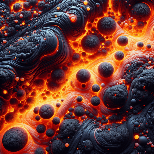 Lava texture, orange topdown gradient