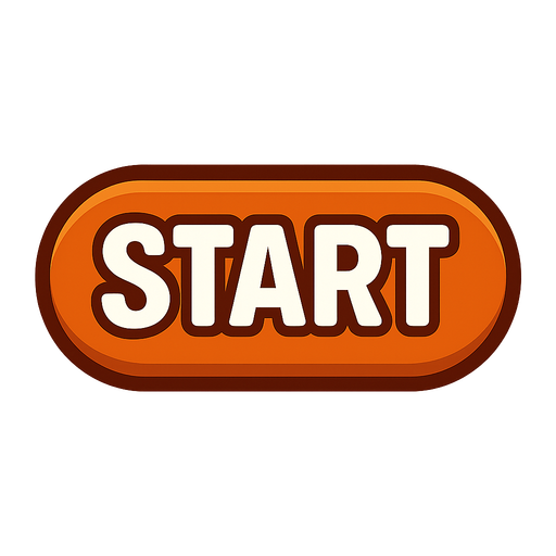 Start button.
In-Game asset.  2d.  High contrast.  No shadows