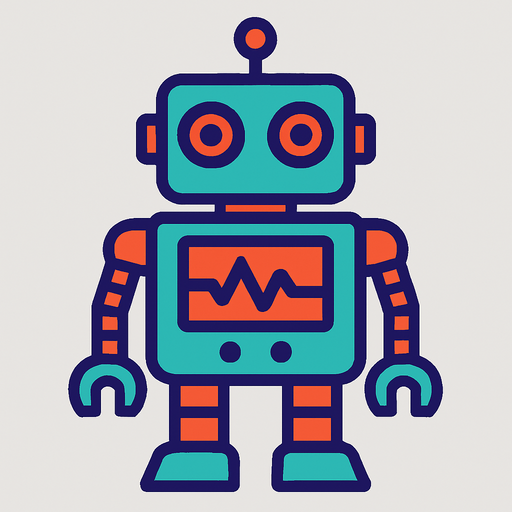 robot.
In-Game asset.  2d.  High contrast.  No shadows