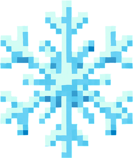 pixel bir kar yap.
In-Game asset.  2d.  High contrast.  No shadows