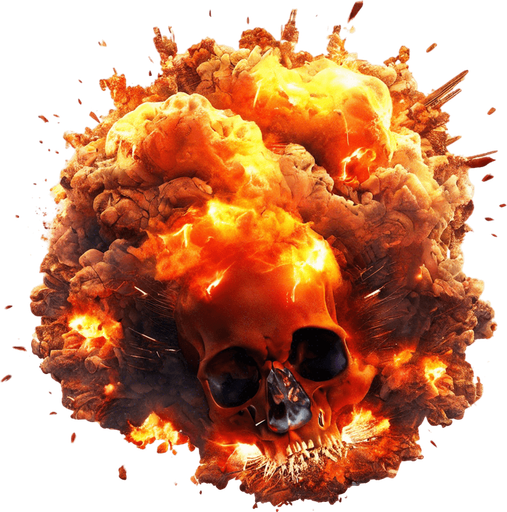 Skull explosion