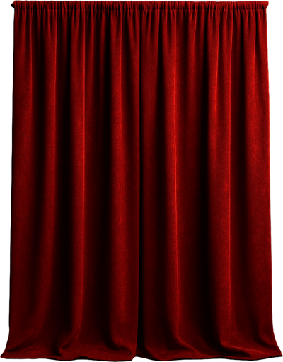 make a red curtain but just curtain like real 3d.
In-Game asset.  High contrast. shadow