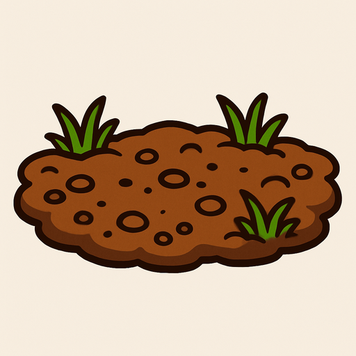 Toprak.
In-Game asset.  2d.  High contrast.  No shadows