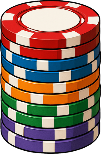 A stacked pile of some of these chips.