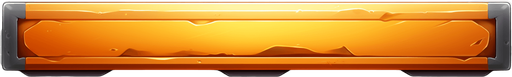 Wide Single Orange metal bar lying down
Single Game Texture. In-Game asset. 2d. Pixelart. White background. Blank background. Low detail. High contrast. —ar 2:1