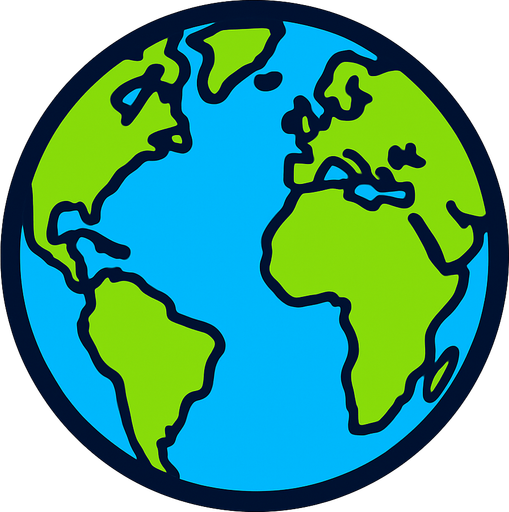 dünya resmi.
In-Game asset.  2d.  High contrast.  No shadows