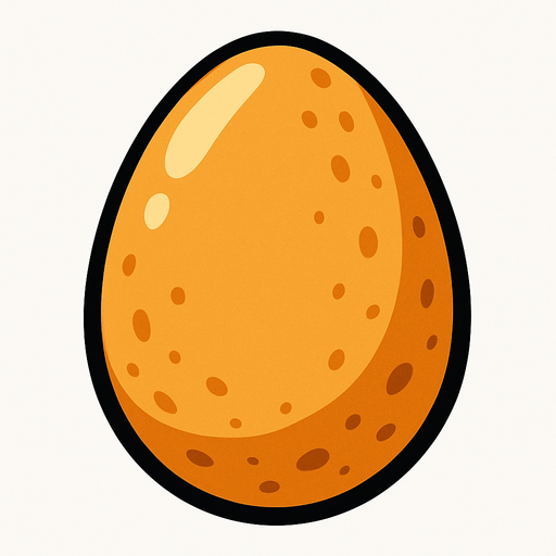 Yumurta.
In-Game asset.  2d.  High contrast.  No shadows