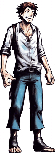 Let him turn left and face the hero