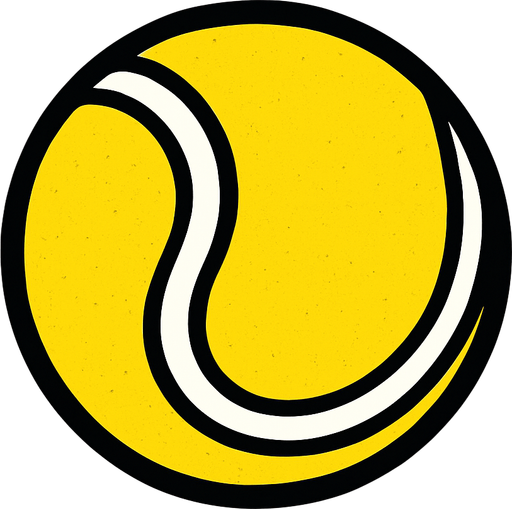 tennis ball.
In-Game asset.  2d.  High contrast.  No shadows