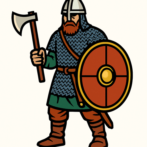 Vareg muhafızı.
In-Game asset.  2d.  High contrast.  No shadows