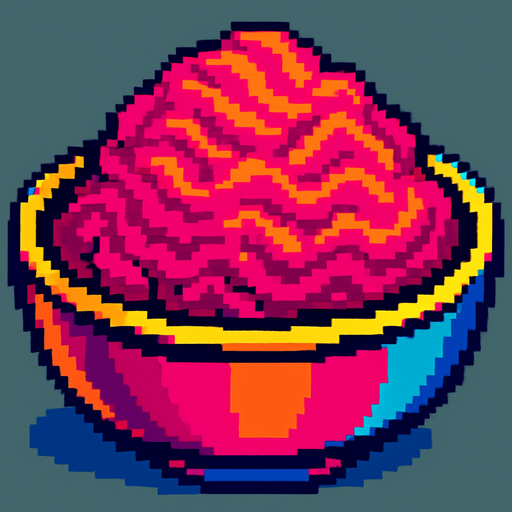 A ball of ground fish in a bowl.