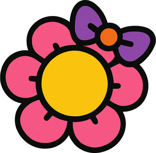 cute design accessory top view..
In-Game asset.  2d.  High contrast.  No shadows